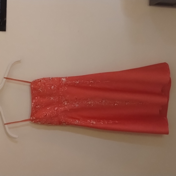 FAVIANO NEW YORK, MELON,TINY BEADING,LACE-UP BACK,EUC, SZ 8 - Picture 2 of 11